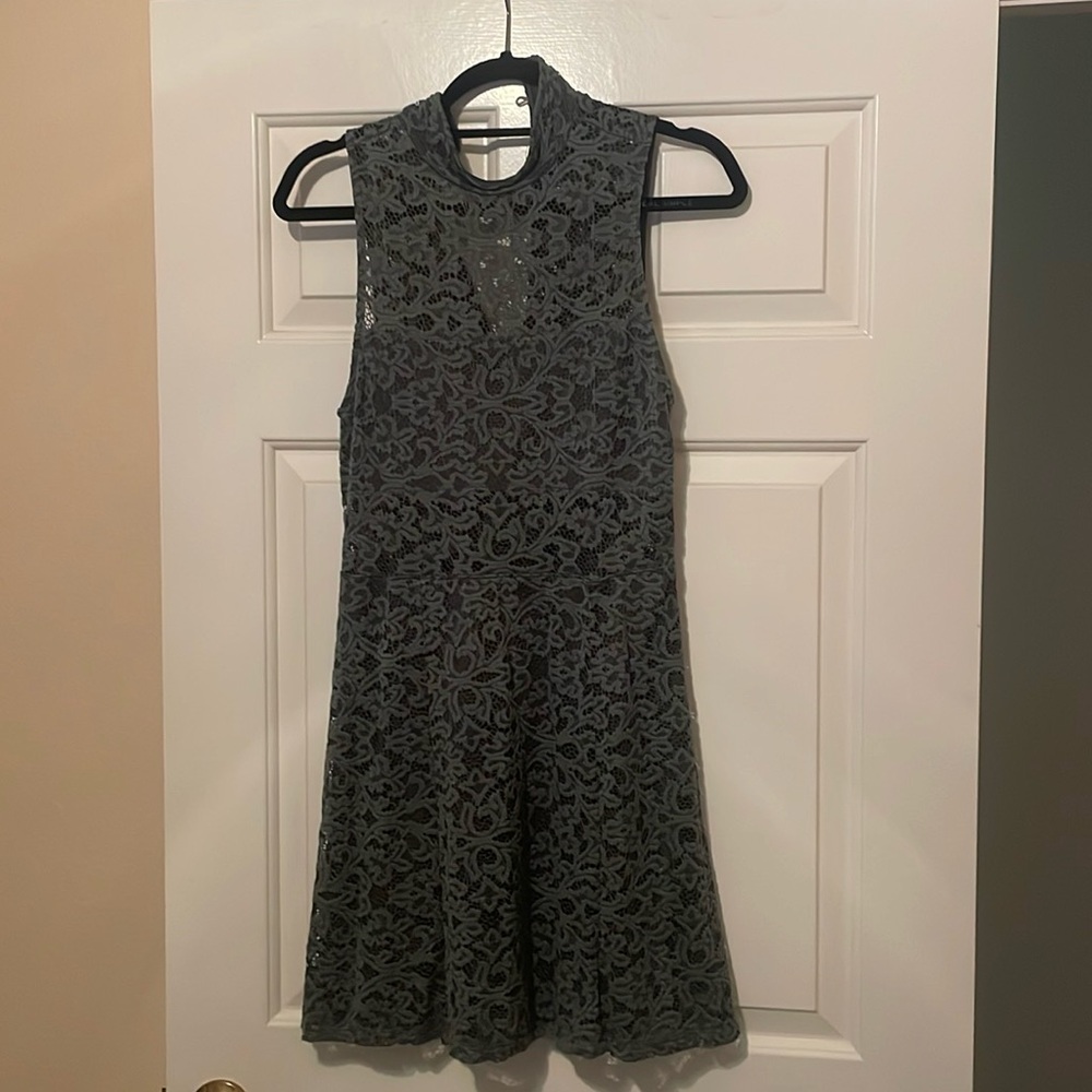 Show me your Mumu dark olive green dress